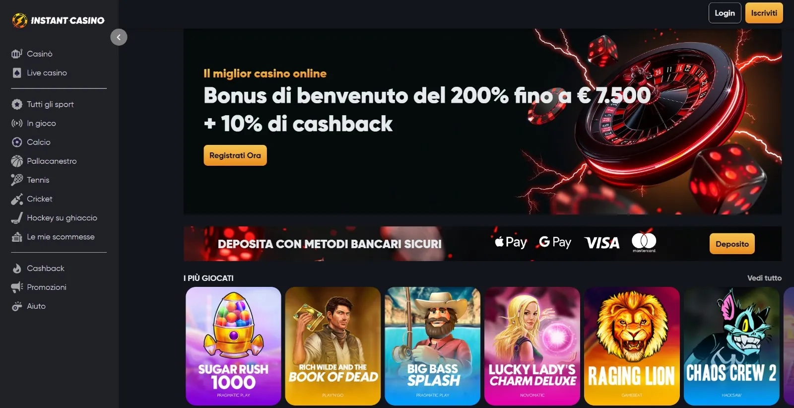 Instant casino 